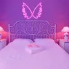 Rosa Flügel Leuchtreklame LED Neonlicht USB Nachtlicht für Produktbild-Vorschau 3