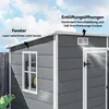 Outsunny Gerätehaus 2,54m², Wasserdicht Gartenhaus mit Produktbild-Vorschau 7