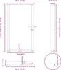 Bartafelpoten 2 st U-vormig 60x(100-101) cm staal zwart Productafbeelding-voorbeeld 10