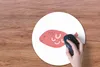MuchoWow® Mauspad Mousepad Pastell - Fisch - Rosa 40x40 cm Produktbild-Vorschau 3