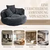 Sweiko Lazy Sofa Wytrzymała wygodna leżanka z wysokim Podgląd zdjęcia produktu 5
