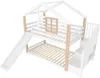 OKWISH Lit Superposé Enfant 90x200 cm - Avec Toboggan, Voir les images du produit 4