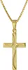 trendor 51943 Kreuz-Anhänger Gold 585 (14Kt) mit Vergoldeter Silberkette 1 Produktbild-Vorschau