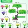 Alberi realistici per acquario decorazioni vegetali Borlech Anteprima dell’immagine prodotto 3