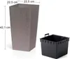 NABBI Pot de fleurs en plastique DRTS225 22,5 cm - mocca Voir les images du produit 2
