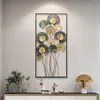 tableau mural 3D "Feuilles" en métal doré / anthracite / Voir les images du produit 1