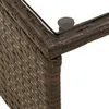 Gartensofa in L-Form mit Tisch und Kissen Braun Poly Rattan Produktbild-Vorschau 8