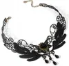 CHOKER Spitze Stickerei Schwarz HALSKETTE Gothic CH07 Produktbild-Vorschau 6