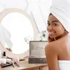 Relaxdays Schmuckkästchen, Lederoptik, Samt, Schmuckkasten Produktbild-Vorschau 3