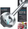 A close-up shot of an immersion blender with a recipe for berry ice cream displayed. Produktbild-Vorschau
