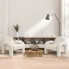 Makika Loungesessel Einzelsofa Lia aus Bouclé in Weiß Produktbild-Vorschau 4