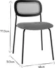 Miliboo - Designstühle aus texturiertem Samteffekt in Produktbild-Vorschau 7