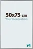 A marketing image for a picture frame, showing its dimensions and a tagline. Produktbild-Vorschau