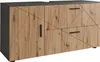 Mobiletto per lavabo Vicco Irma Antracite/Rovere dorato Anteprima dell’immagine prodotto 1