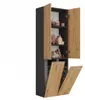 Topeshop NEL 2K DD ANT/ART KP, Graphit, Eiche, Frei Produktbild-Vorschau 7