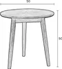Housecraft Living Fabio Beistelltisch Rund 50x50 cm Holz Produktbild-Vorschau 5