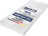 A white mattress with a label on it. Produktbild-Vorschau