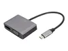Adapter DIGITUS DP + VGA Adapter 20cm 4K/30Hz Silber Produktbild-Vorschau 1