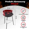 Muntel Holzkohlegrill, Ø 37 cm, Dreibein, BBQ, Kohlegrill Produktbild-Vorschau 3