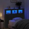 vidaXL Tête de lit en bois d'ingénierie aspect chêne noir Voir les images du produit 4