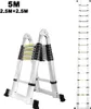 Hengda 5M (2,5+2,5M) Scala telescopica Scala multiuso in Anteprima dell’immagine prodotto 1