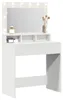 vidaXL Coiffeuse avec étagère Blanc 78,5 x 41 x 135 cm Bois Voir les images du produit 2