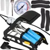 Pompe à pied puissante avec manomètre pour vélo, voiture, Voir les images du produit 6