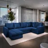 Masseno Ecksofa LORIVO R-S mit Schlaffunktion U-Form, Sofa Produktbild-Vorschau 1