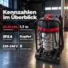ONBEST Industriesauger WD3680 | Nass-Trockensauger | 3600 W Produktbild-Vorschau 5