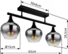 Globo Lighting|Deckenleuchte Metall schwarz matt, 3x E27 Produktbild-Vorschau 5