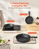 VEVOR Gusseisenpfanne Bratpfannen-Set (160 / 220 / 265 mm), Produktbild-Vorschau 2