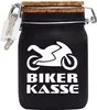 Spardose Geld Geschenk Ideen Biker Kasse Schwarz Größe L 1 Produktbild-Vorschau 1