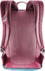 The back of a pink backpack is shown against a white background. Produktbild-Vorschau