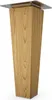 4x sossai® Holzfüße eckig - gerade Ausführung 15cm Eiche Produktbild-Vorschau 2