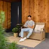 di volio záhradná lavica Verbana béžovo/šedá Náhľad obrázku produktu 3