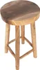 A wooden bar stool on a white background. Produktbild-Vorschau