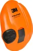 A close-up studio shot of an orange ear defender. Voir les images du produit
