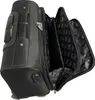 A black pilot case with wheels is shown with its compartments open. Produktbild-Vorschau