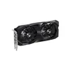 A black graphics card with two fans, shown from a diagonal angle on a white background. Produktbild-Vorschau