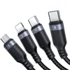 Cavo USB 4 in 1 - Ricarica e Trasferimento Dati 1,2m - Nero Anteprima dell’immagine prodotto 8
