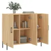 vidaXL Sideboard Sonoma-Eiche 90x34x80 cm Holzwerkstoff Produktbild-Vorschau 4