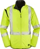 Warnschutz-Softshellwendejacke RENO leuchtgelb/schwarz Produktbild-Vorschau 3