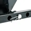 A close-up shot of a black metal hitch receiver with a silver pin and clip. The product is shown against a white background. Produktbild-Vorschau