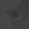 Mineralguss-Duschwanne extra flach ONDA Schieferoptik Produktbild-Vorschau 2