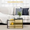 Zestaw 2 kwadratowych stolików kawowych HOMCOM, stoliki Podgląd zdjęcia produktu 6