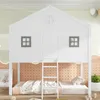 MODFU Lit Mezzanine 90x200 cm - Lit Cabane Enfant avec Voir les images du produit 3