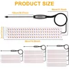 Product size chart showing dimensions of a plant grow light panel and its components. Produktbild-Vorschau