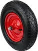 A close-up studio shot of a wheel for a wheelbarrow. Produktbild-Vorschau
