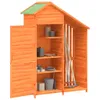 vidaXL Geräteschuppen Braun 120x53,5x170 cm Massivholz Produktbild-Vorschau 3