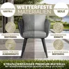 tillvex® Gartenstuhl 6er Set Wetterfest mit Armlehne | Produktbild-Vorschau 8